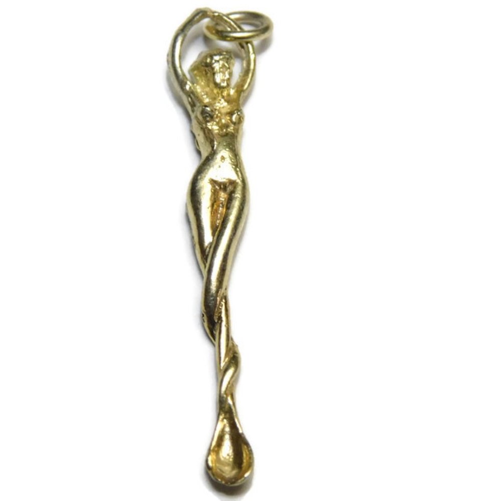 Naked Lady Pendant 14k Yellow Gold